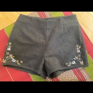 Embroidered and Jeweled Soiéblu Shorts